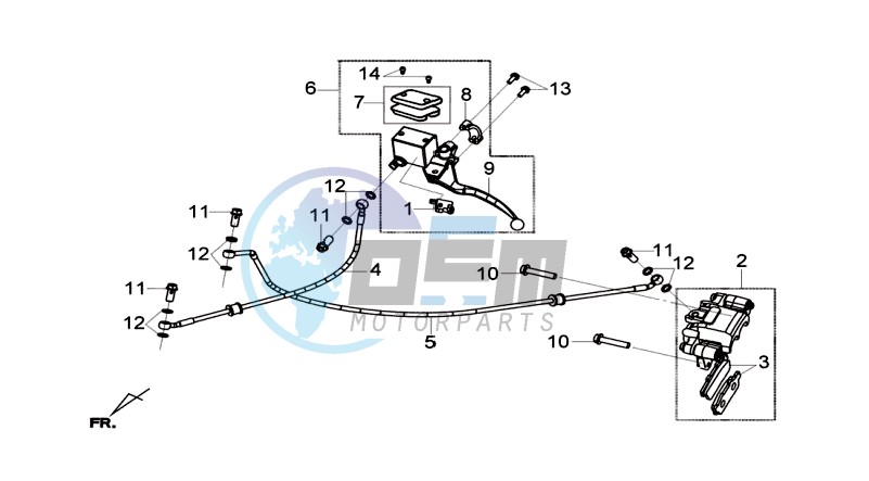 REAR BRAKE CALIPER / BRAKE MOUNT