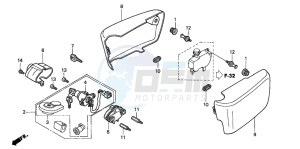 GL1500CD drawing SIDE COVER