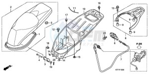 SH1259 France - (F / CMF 2F) drawing SEAT/LUGGAGE BOX