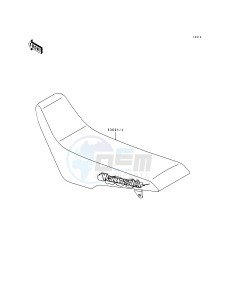 KLX 650 A [KLX650R] (A1-A3) [KLX650R] drawing SEAT