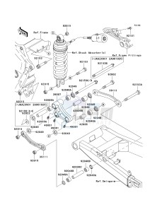 ZX 1200 C [NINJA ZZR 1200] (C1-C4) [NINJA ZZR 1200] drawing REAR SUSPENSION