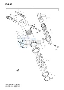 RM-Z250 (E3-E28) drawing REAR SHOCK ABSORBER