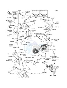 KRF 750 F [TERYX 750 4X4 NRA OUTDOORS] (F8F) C9F drawing COWLING