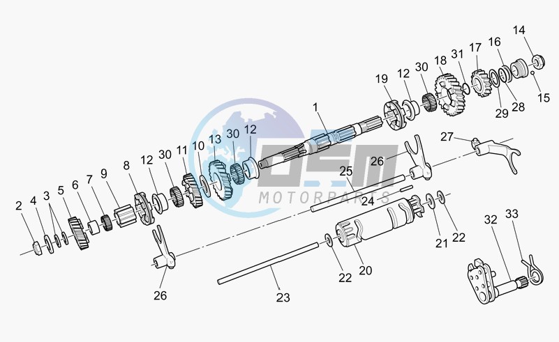 Driven shaft