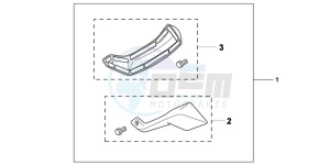 NC700SAD NC700S ABS 2ED - (2ED) drawing KIT,FOOT DEFLECTOR