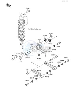 KX 80 N [BIG WHEEL] (N1) [BIG WHEEL] drawing REAR SUSPENSION