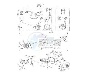 YP R X-MAX 125 drawing BATTERY