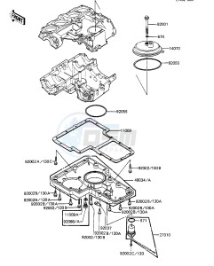 ZX 1100 A [GPZ] (A1-A2) [GPZ] drawing BREATHER COVER_OIL PAN