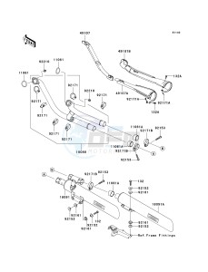 VN 2000 G [VULCAN 2000] (8F-9F) 0G9F drawing MUFFLER-- S- -