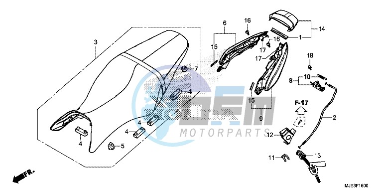 SEAT/ REAR COWL