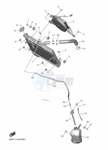 YZF690 YZF-R7 (BEBG) drawing RADIATOR & HOSE