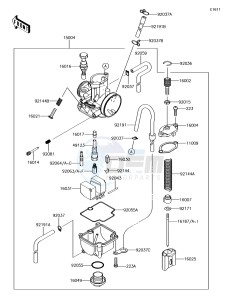 KX85 KX85CFF EU drawing Carburetor