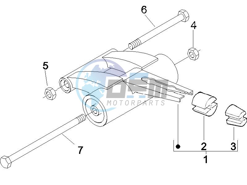 Swinging arm