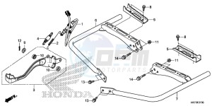 TRX420FA6G TRX420 Europe Direct - (ED) drawing STEP/PEDAL