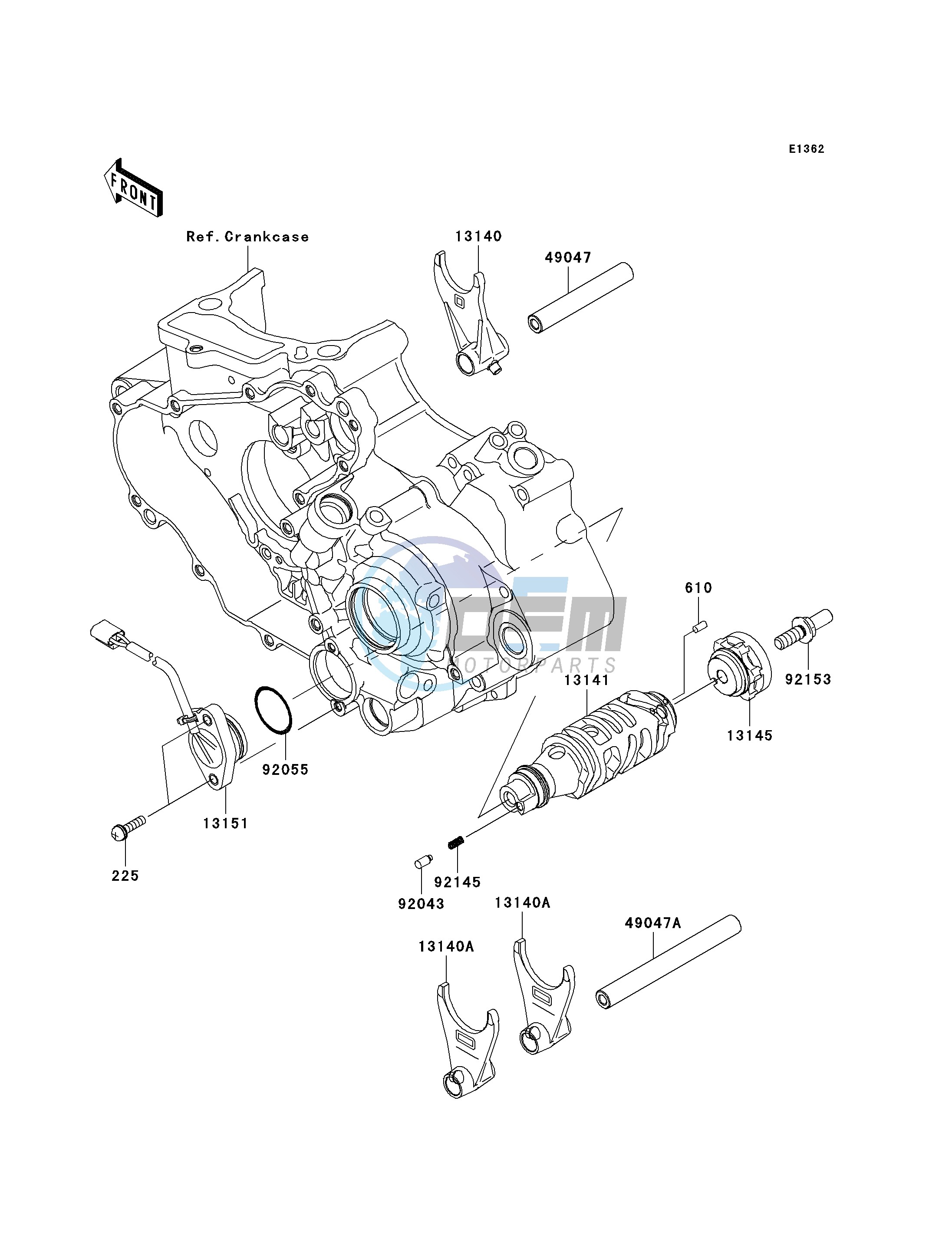 GEAR CHANGE DRUM_SHIFT FORK-- S- -