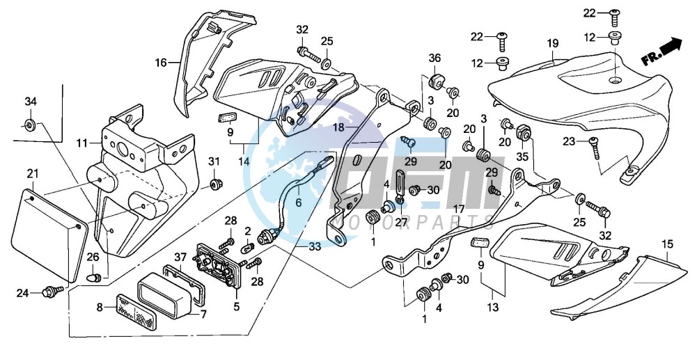 REAR FENDER (CBR1000RR4/5)