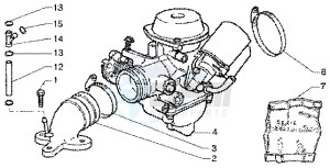 X9 180 Amalfi drawing Carburettor