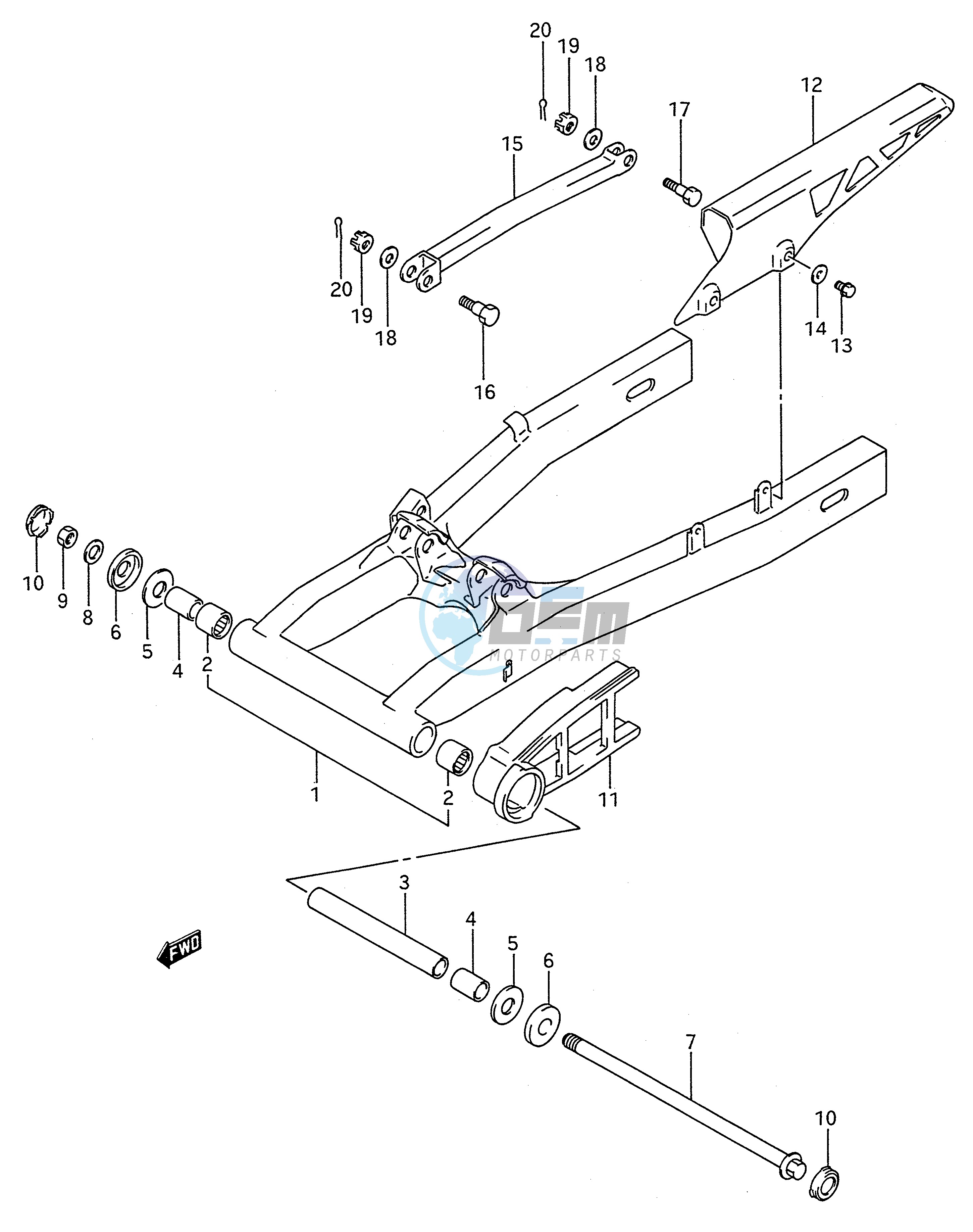 REAR SWINGING ARM