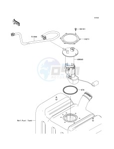 KRF 750 J [TERYX 750 FI 4X4 LE] (J9FA) J9FA drawing FUEL PUMP