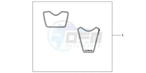 CBR1000RA9 Korea - (KO / ABS HRC) drawing RACING STICKERSSET