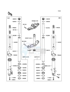 ER-6f ABS EX650B7F GB XX (EU ME A(FRICA) drawing Front Fork