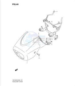 VZ1500K9 drawing HEADLAMP COVER