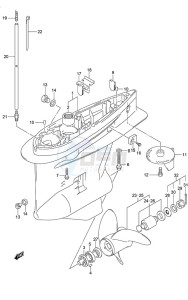 DF 175 drawing Gear Case (C/R)