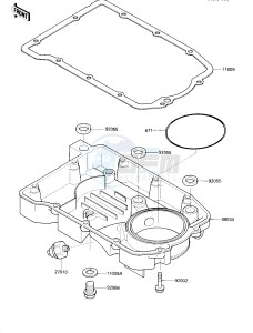 ZX 600 C [NINJA 600R] (C1-C2) [NINJA 600R] drawing OIL PAN