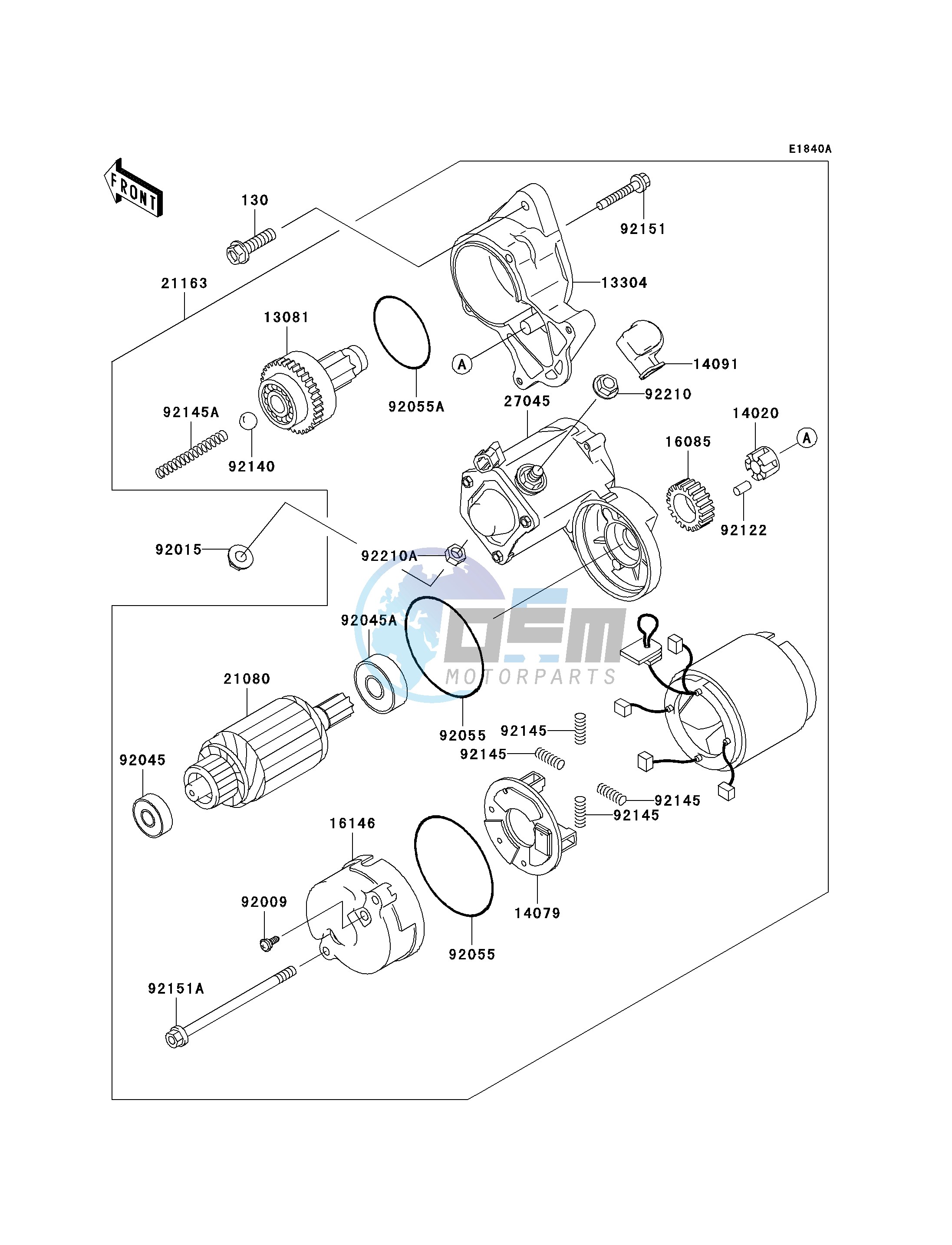 STARTER MOTOR-- FD620DE485833 - - -