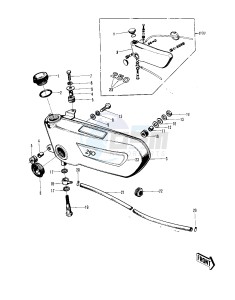 F8 (BISON A) 250 (BISON A) drawing OIL TANK