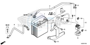 CRF250LAH CRF250LA ED drawing BATTERY