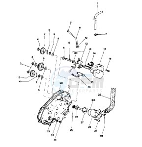 AF1 Futura 50 drawing Clutch cover - Oil pump