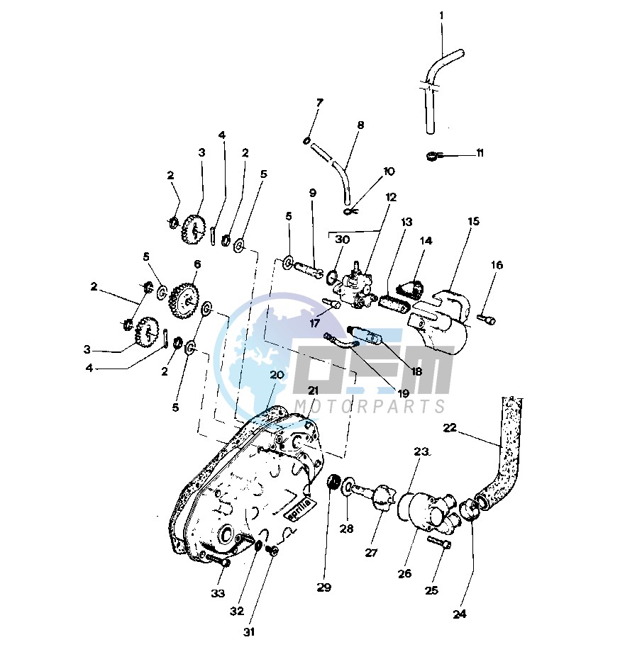 Clutch cover - Oil pump