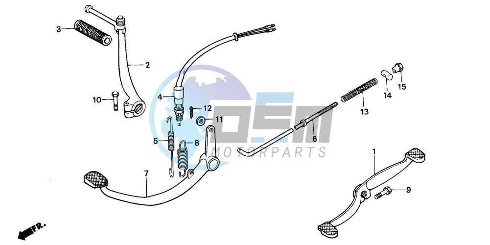 PEDAL/KICK STARTER ARM