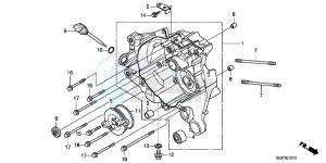 NSC50WHC drawing RIGHT CRANKCASE