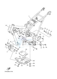 TT-R125 TT-R125LW (19CR) drawing FRAME