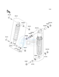 KSV 700 B [KFX 700] (B6F-B9F) B8F drawing SHOCK ABSORBER-- S- -