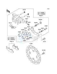 KVF750 4x4 KVF750LCS EU GB drawing Front Brake