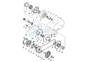 YFA BREEZE 125 drawing CLUTCH