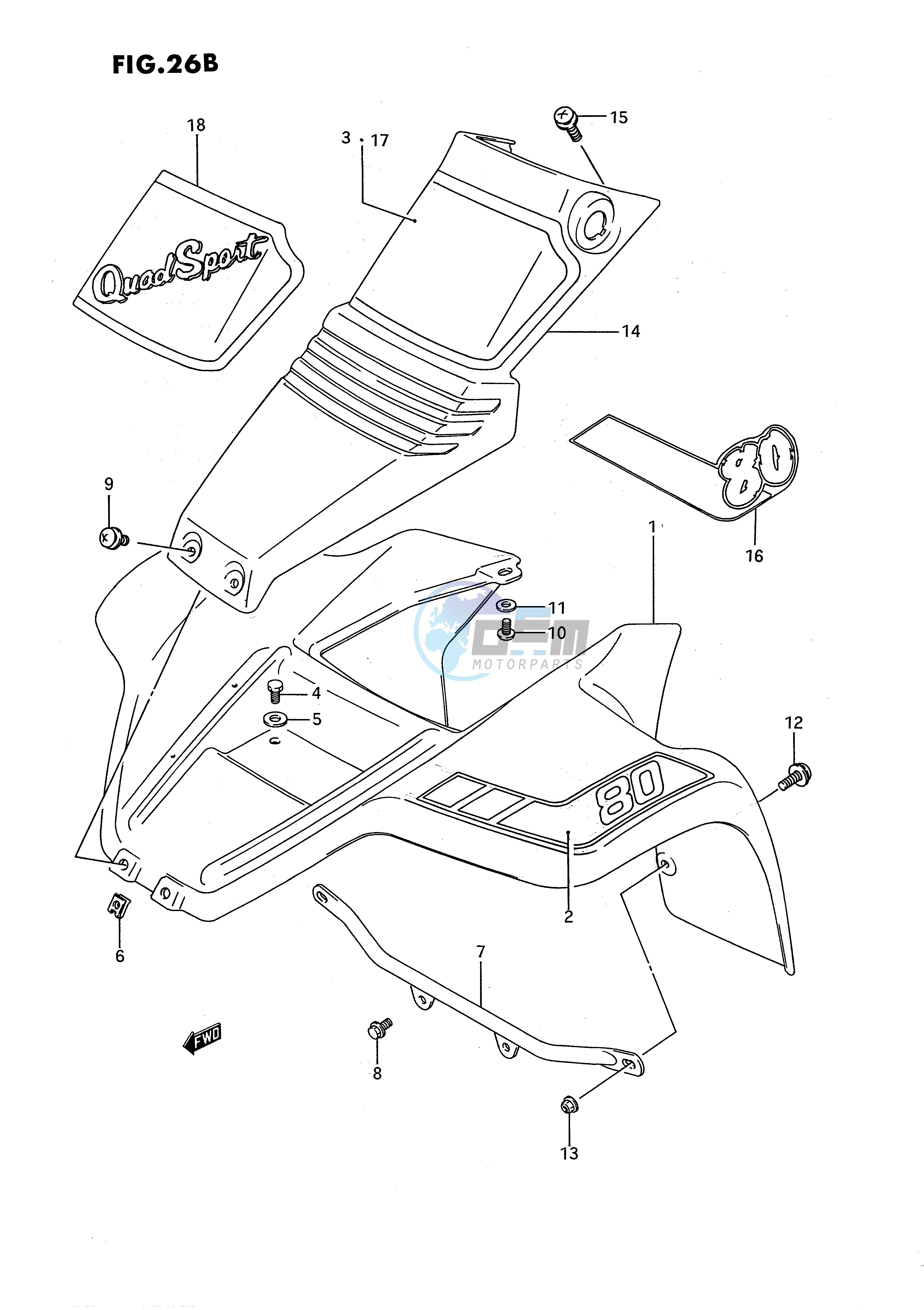 FRONT FENDER (MODEL M N P R)