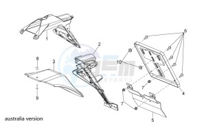 RSV4 1000 APRC Factory ABS (AU, CA, EU, J, RU, USA) drawing Rear body III