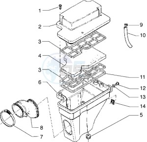 GSM 50 drawing Air Cleaner