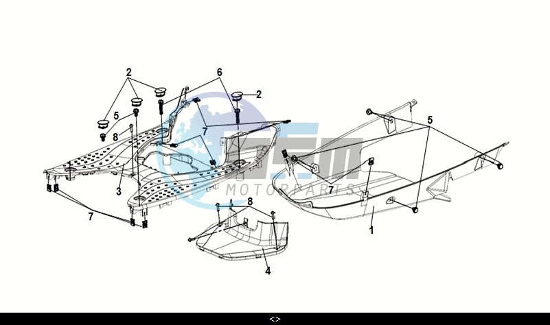 FLOOR PANEL - CENTER COVER