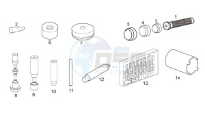 Special Tools O RSV 1000 4v 2009 drawing Engine II