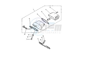 XV S VIRAGO 250 drawing TAILLIGHT