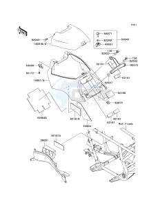 KVF 700 A [PRAIRIE 700 4X4] (A1-A2) [PRAIRIE 700 4X4] drawing SIDE COVERS