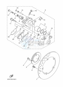 MT-09 MTN850-A (BS2M) drawing REAR BRAKE CALIPER