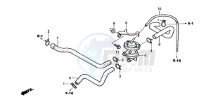 VT750DCB SHADOW SPIRIT drawing AIR INJECTION CONTROL VALVE