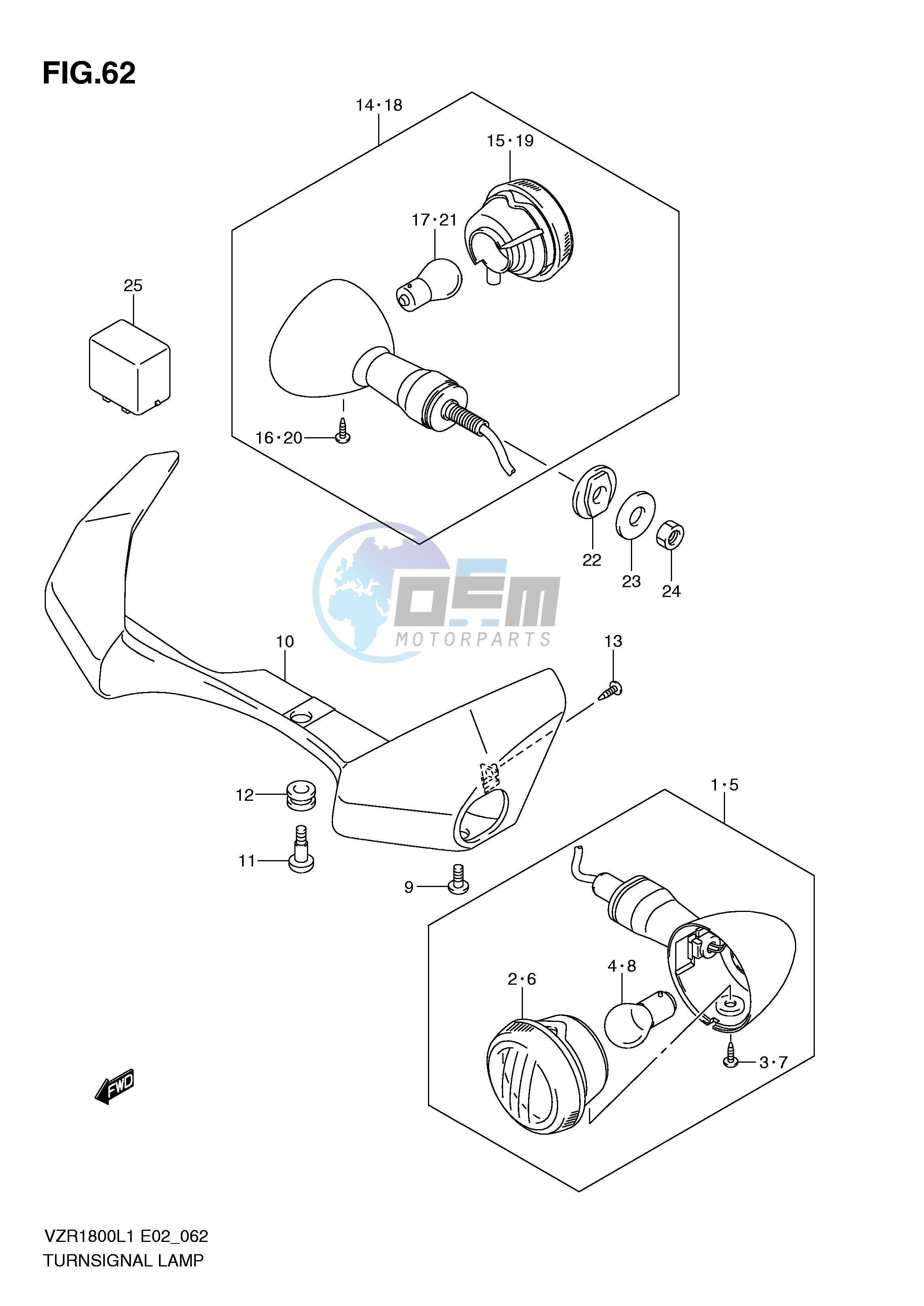 TURNSIGNAL LAMP (VZR1800ZL1 E19)