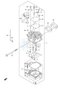 DF 9.9A drawing Carburetor w/Remote Control